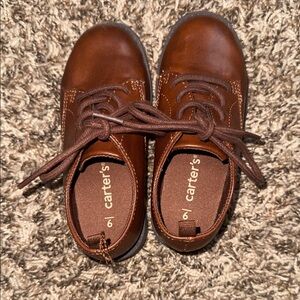 Carter's Boys Brown Lace-Up Dress Shoes